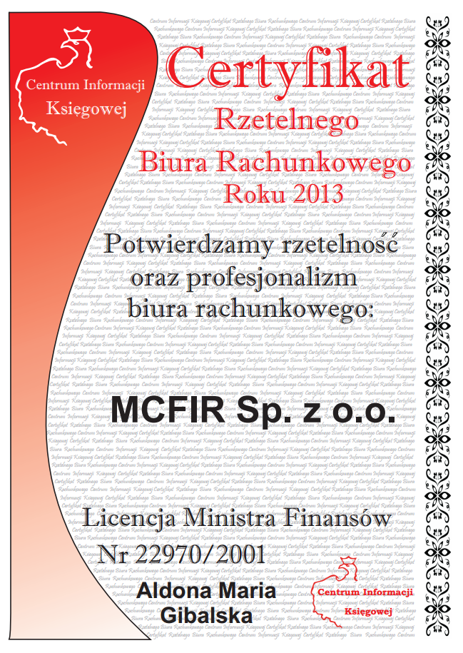 Certyfikat Rachunkowość Kraków